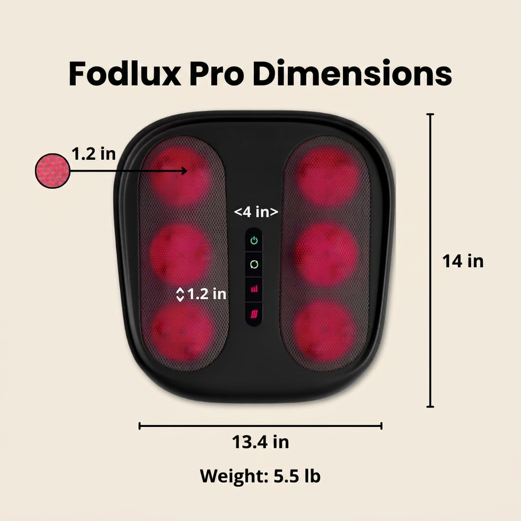 Fodlux Pro dimensions