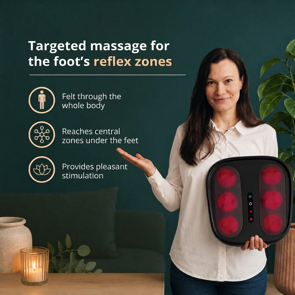Targeted massage for the foot's reflex zones